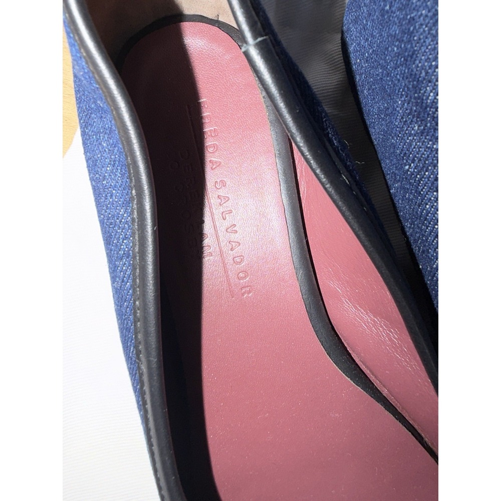 Freda Salvador Jada Ballet Flats Indigo Denim Sz 7 S - Picture 2 of 8